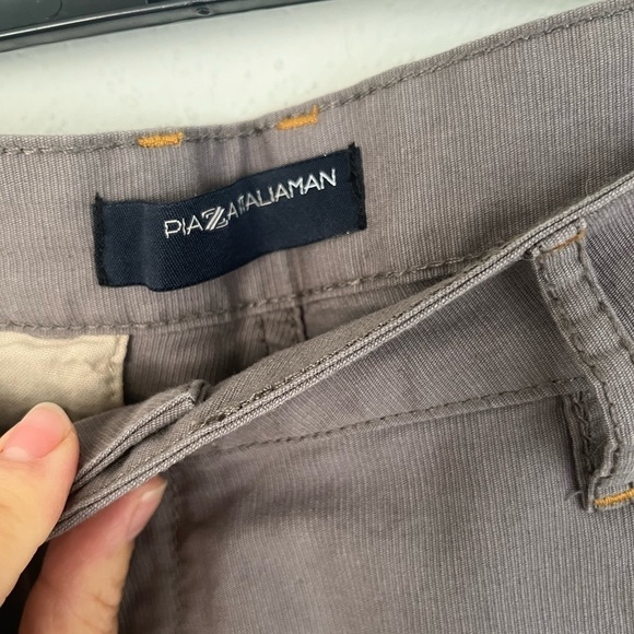 PIAZA Italiaman Woman Gray Straight Leg Regular Fit Pant, Size 44(US 10) - Picture 4 of 8